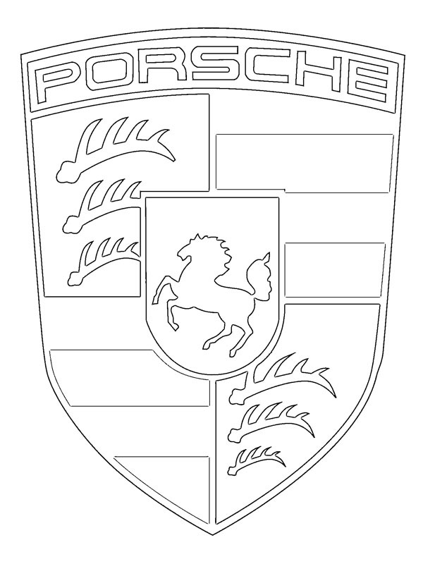 Porsche logo Fargeleggingsside Porsche logo Fargeleggingsside