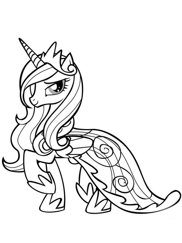 Prinsesse Cadance Fargeleggingsside Prinsesse Cadance Fargeleggingsside