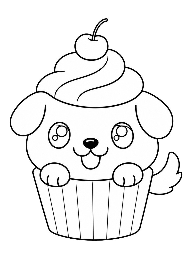 Puppy cupcake Fargeleggingsside Puppy cupcake Fargeleggingsside