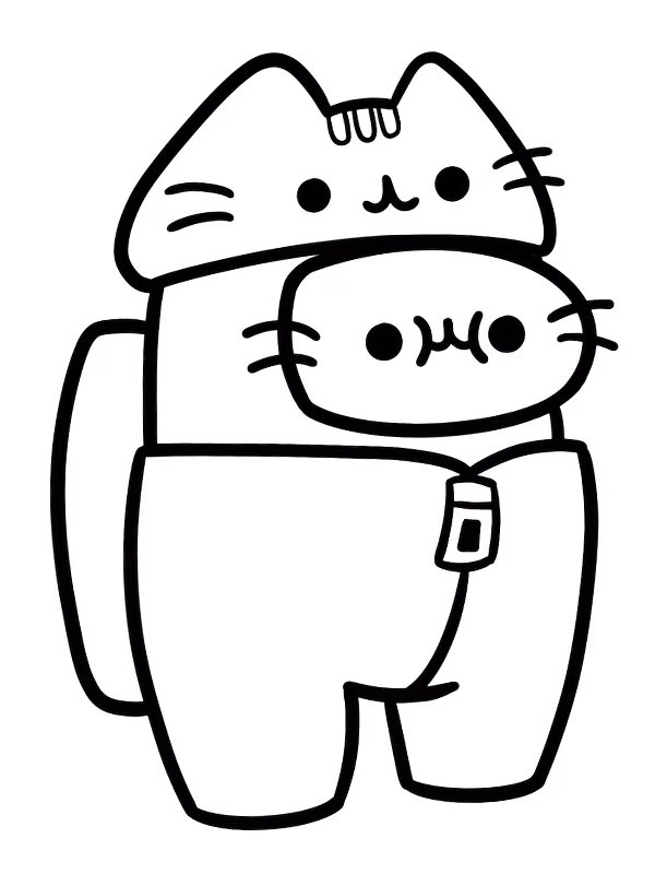 Pusheen Among Us Fargeleggingsside Pusheen Among Us Fargeleggingsside