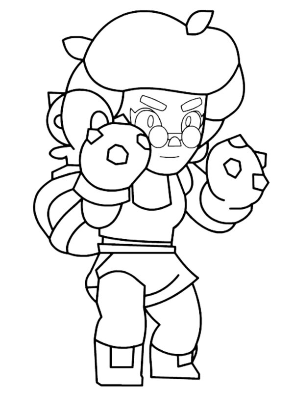 Rosa Brawl Stars Fargeleggingsside Rosa Brawl Stars Fargeleggingsside