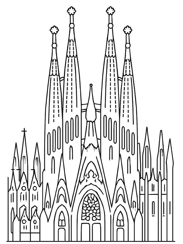 Sagrada Familia Fargeleggingsside Sagrada Familia Fargeleggingsside
