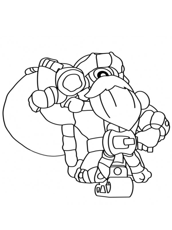 Santa Stu Brawl Stars Fargeleggingsside Santa Stu Brawl Stars Fargeleggingsside
