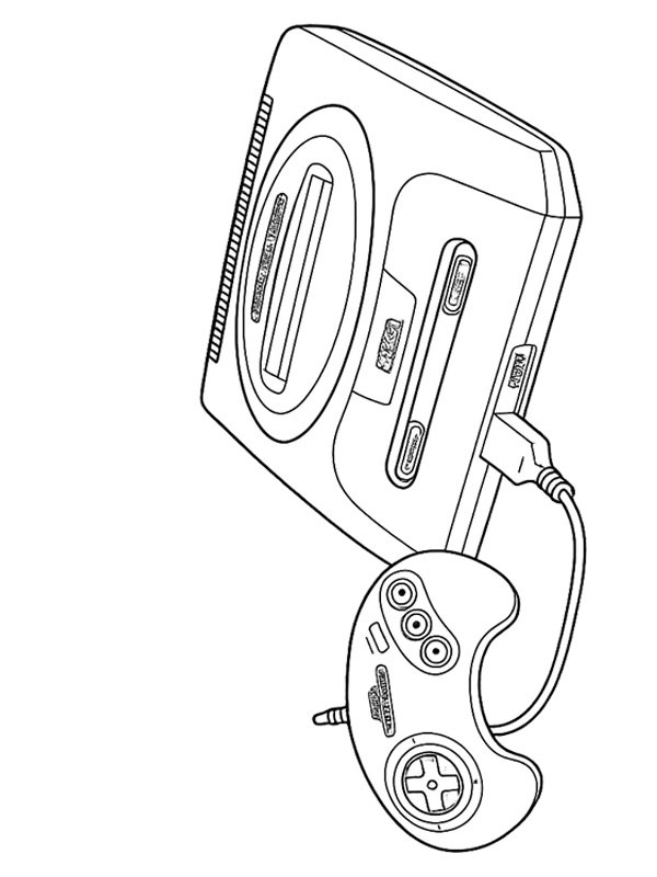 Sega Mega Drive Fargeleggingsside Sega Mega Drive Fargeleggingsside