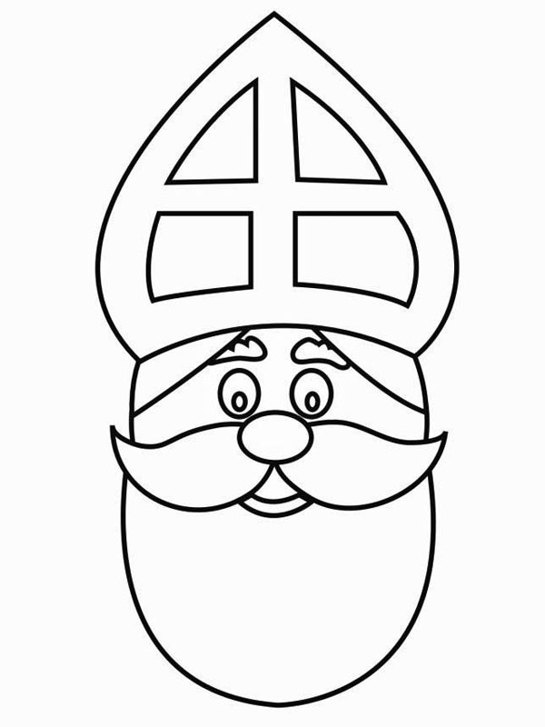 Enkel St. Nikolas Fargeleggingsside Enkel St. Nikolas Fargeleggingsside