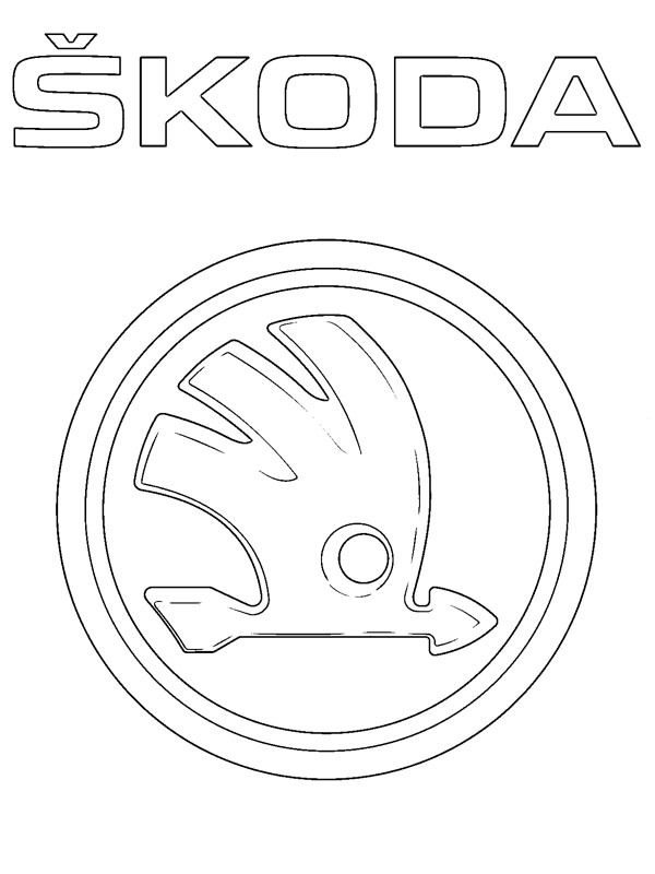 Škoda logo Fargeleggingsside Škoda logo Fargeleggingsside