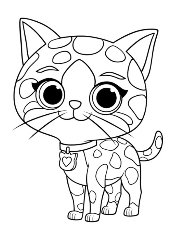 Sparks (Superkattungene) Fargeleggingsside Sparks (Superkattungene) Fargeleggingsside