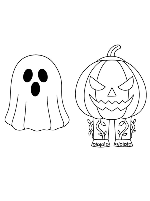 Spooky and Pumpky (Steal A Brainrot) Fargeleggingsside Spooky and Pumpky (Steal A Brainrot) Fargeleggingsside