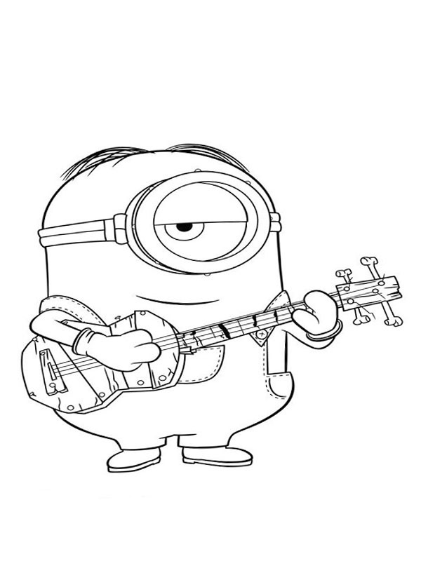Minion Stuart Fargeleggingsside Minion Stuart Fargeleggingsside