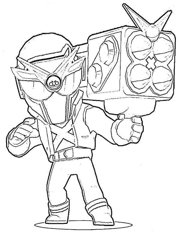 Super Ranger Brock Brawl Stars Fargeleggingsside Super Ranger Brock Brawl Stars Fargeleggingsside