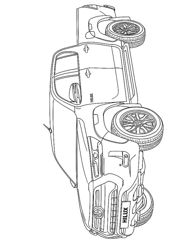Toyota Hilux Fargeleggingsside Toyota Hilux Fargeleggingsside