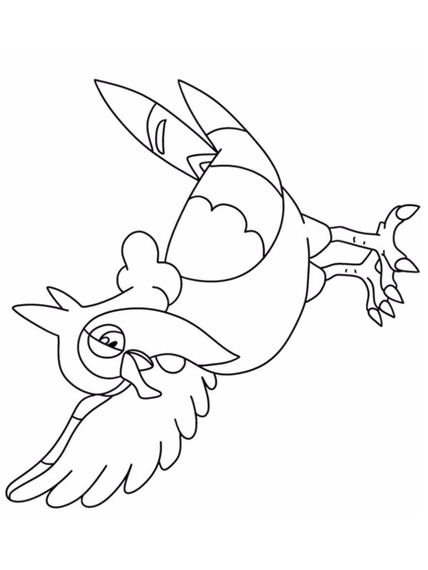 Tranquill (Pokémon) Fargeleggingsside Tranquill (Pokémon) Fargeleggingsside