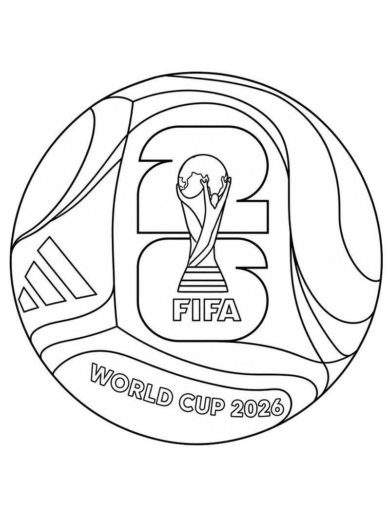 Fotball FIFA VM 2026 Fargeleggingsside