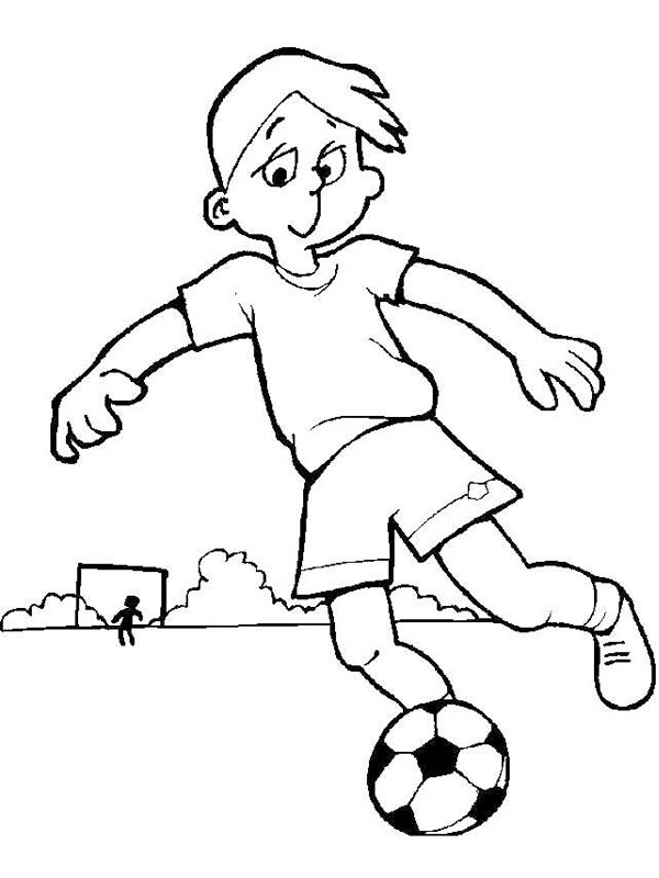 Spille fotball Fargeleggingsside Spille fotball Fargeleggingsside