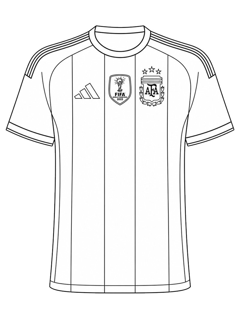 Argentinas Fotballdrakt Fargeleggingsside