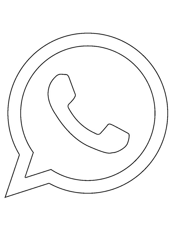 WhatsApp logo Fargeleggingsside WhatsApp logo Fargeleggingsside